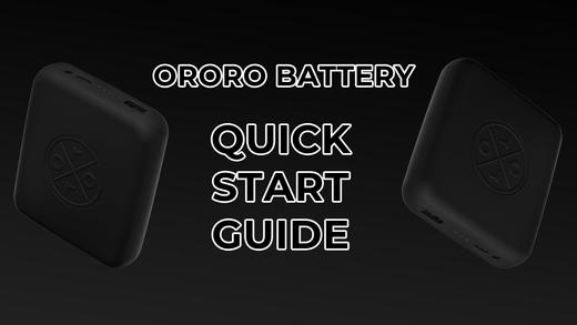 ORORO Heated Apparel Battery Guide