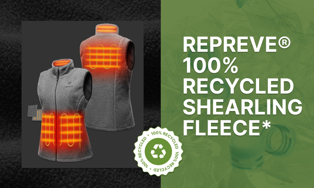 Stay Warm and Sustainable with ORORO's Heated Recycled Fleece Vests This Earth Day