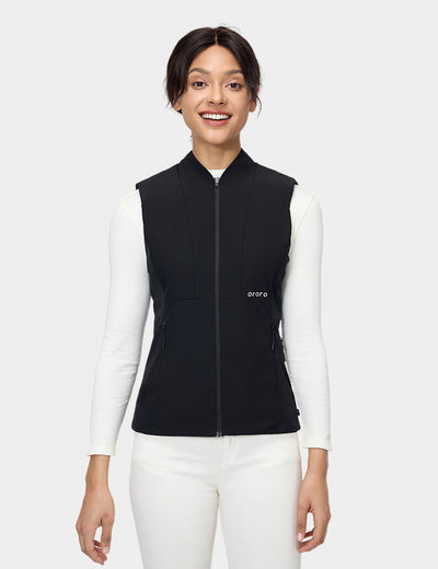 Women's Heated PrimaLoft® Golf Vest - Black